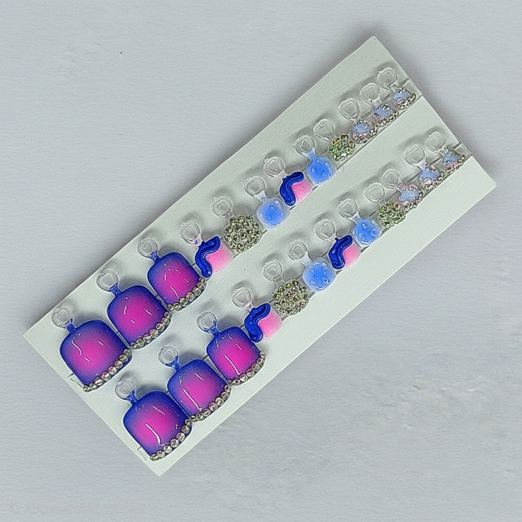 Not your average press ons toenails