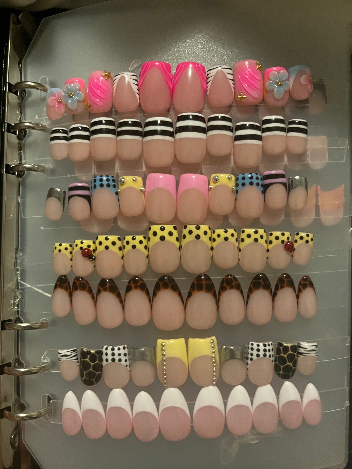 Nail Storage Binder