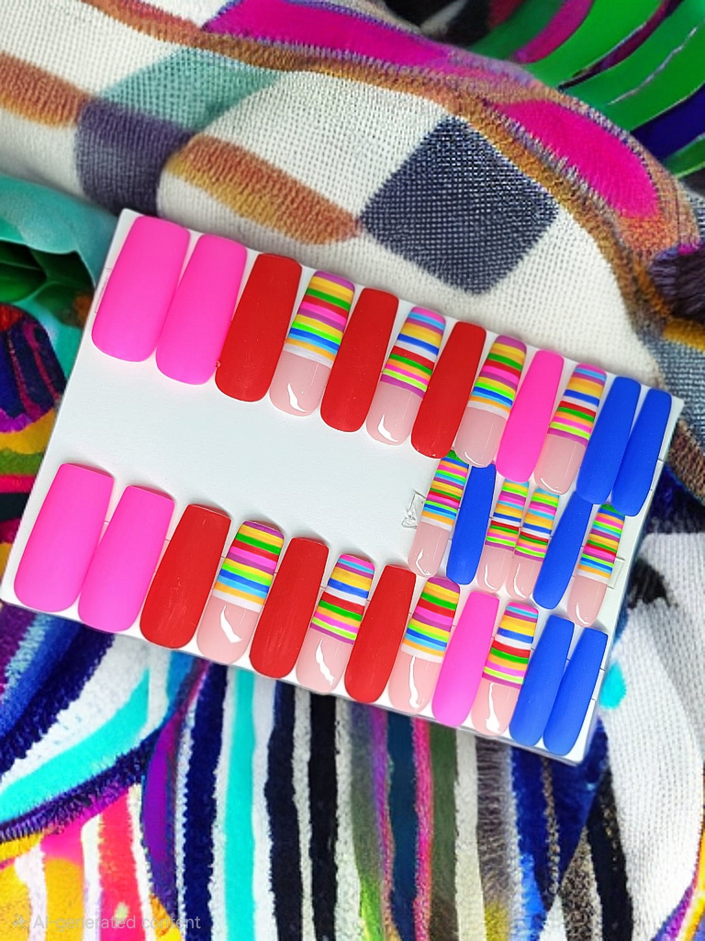 Color Blocked Long Square