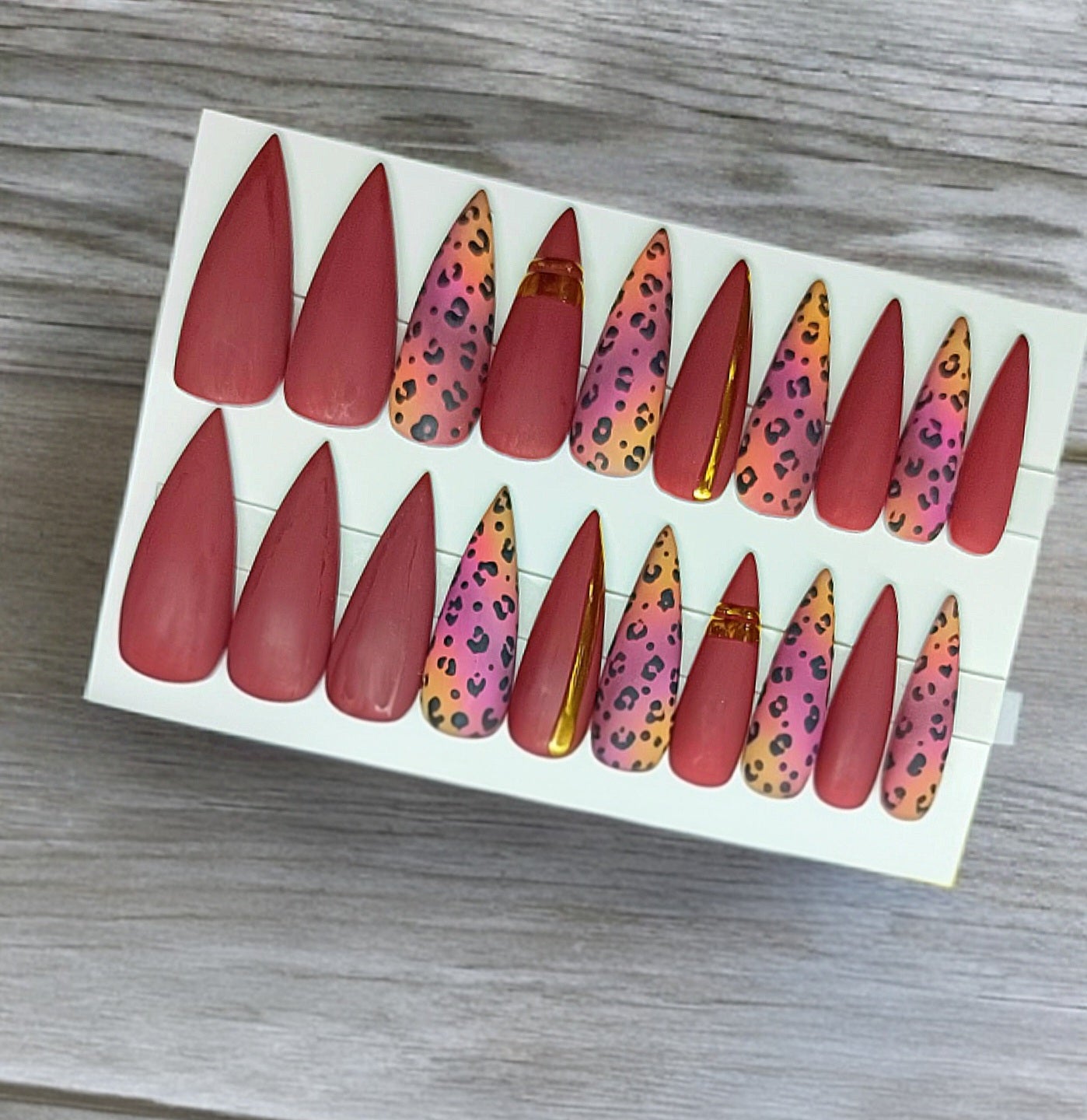 Baddie in Bordeaux Long Stiletto