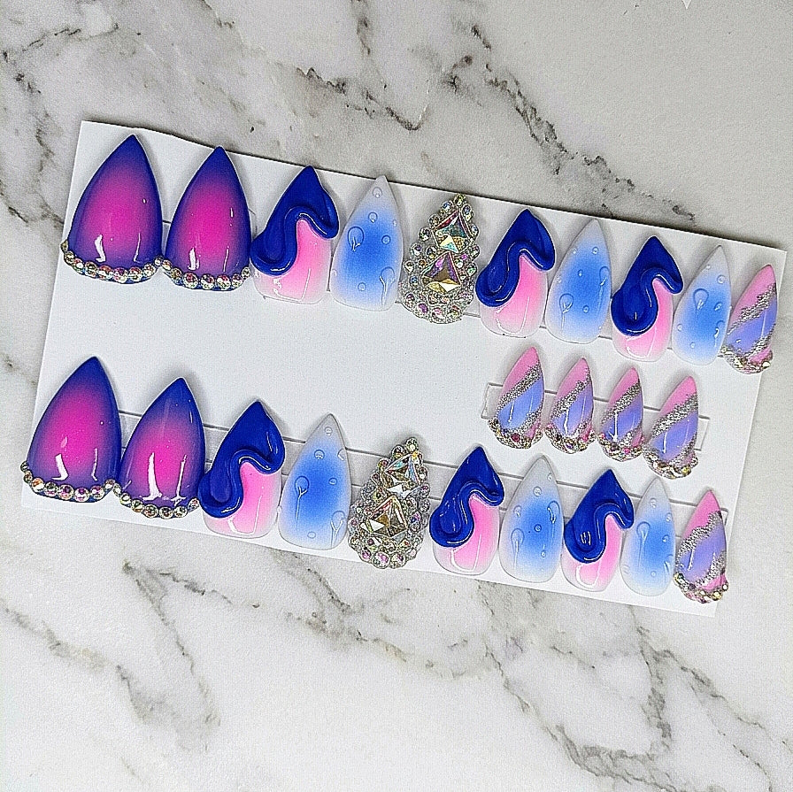 Not Your Average Press-ons Short Stiletto