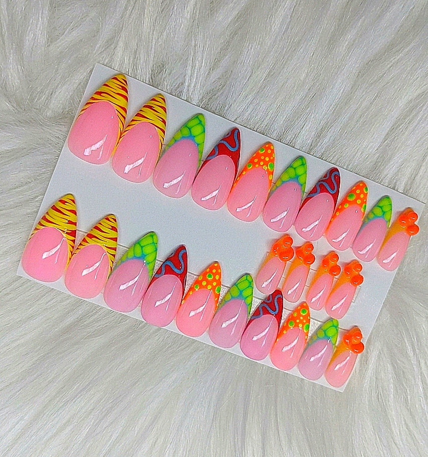 Toxic Taffy Medium Stiletto