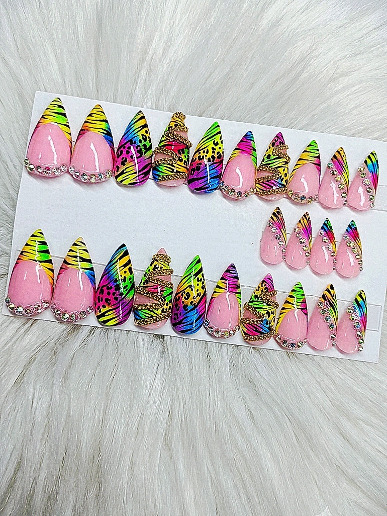 Rainbow Rush Medium Stiletto