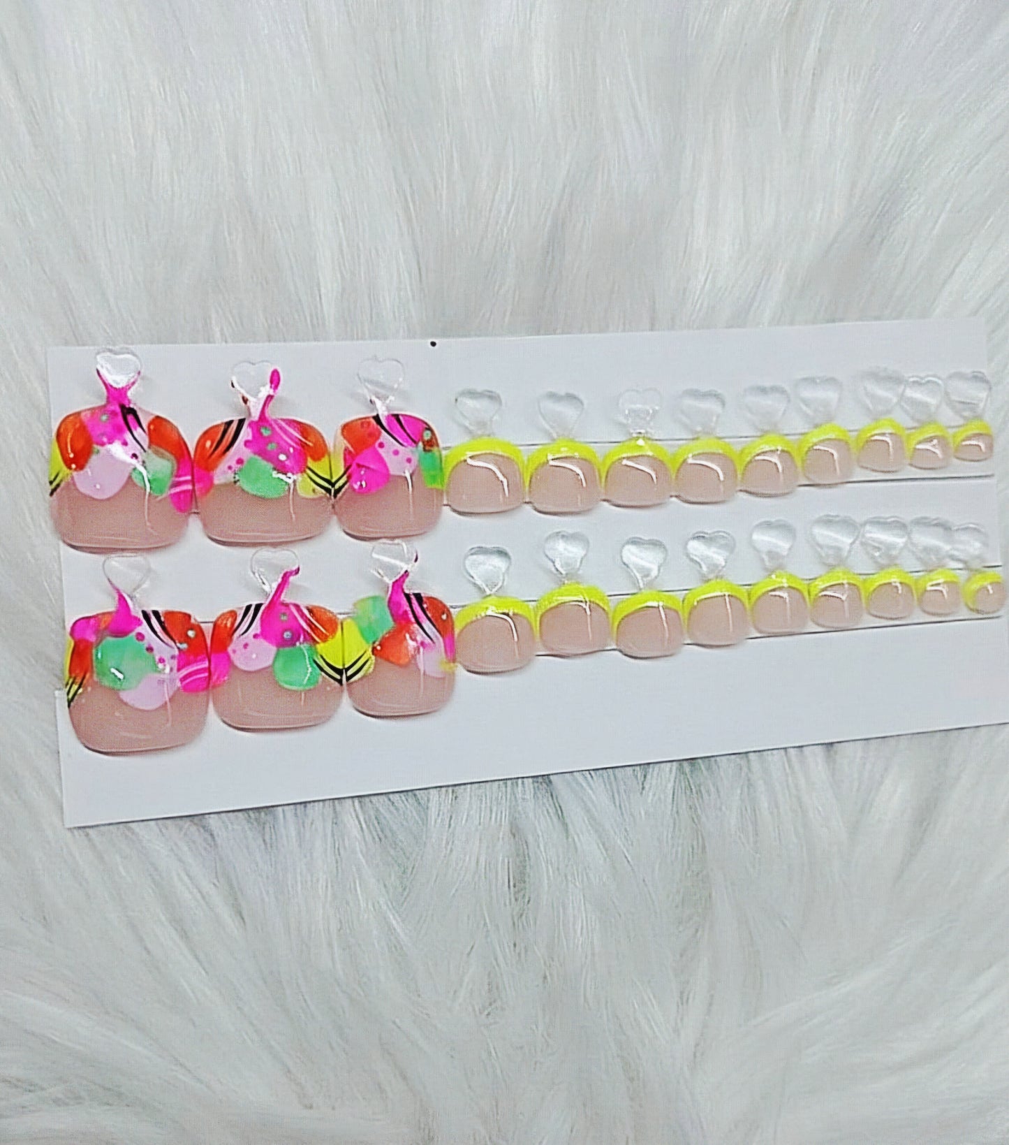 Candy Splash Toenails