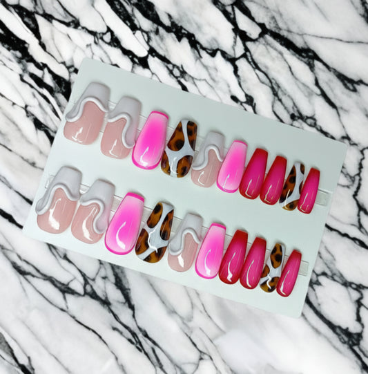 Pink Attitude Medium Coffin