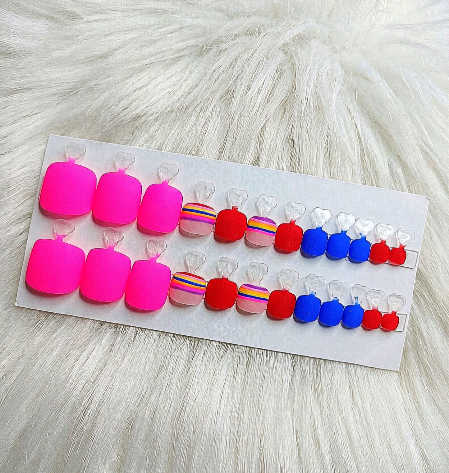 Color Blocked Toenails