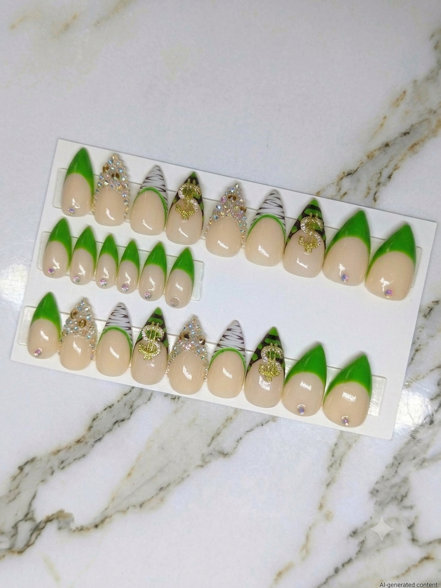 Boujee Bucks Short Stiletto