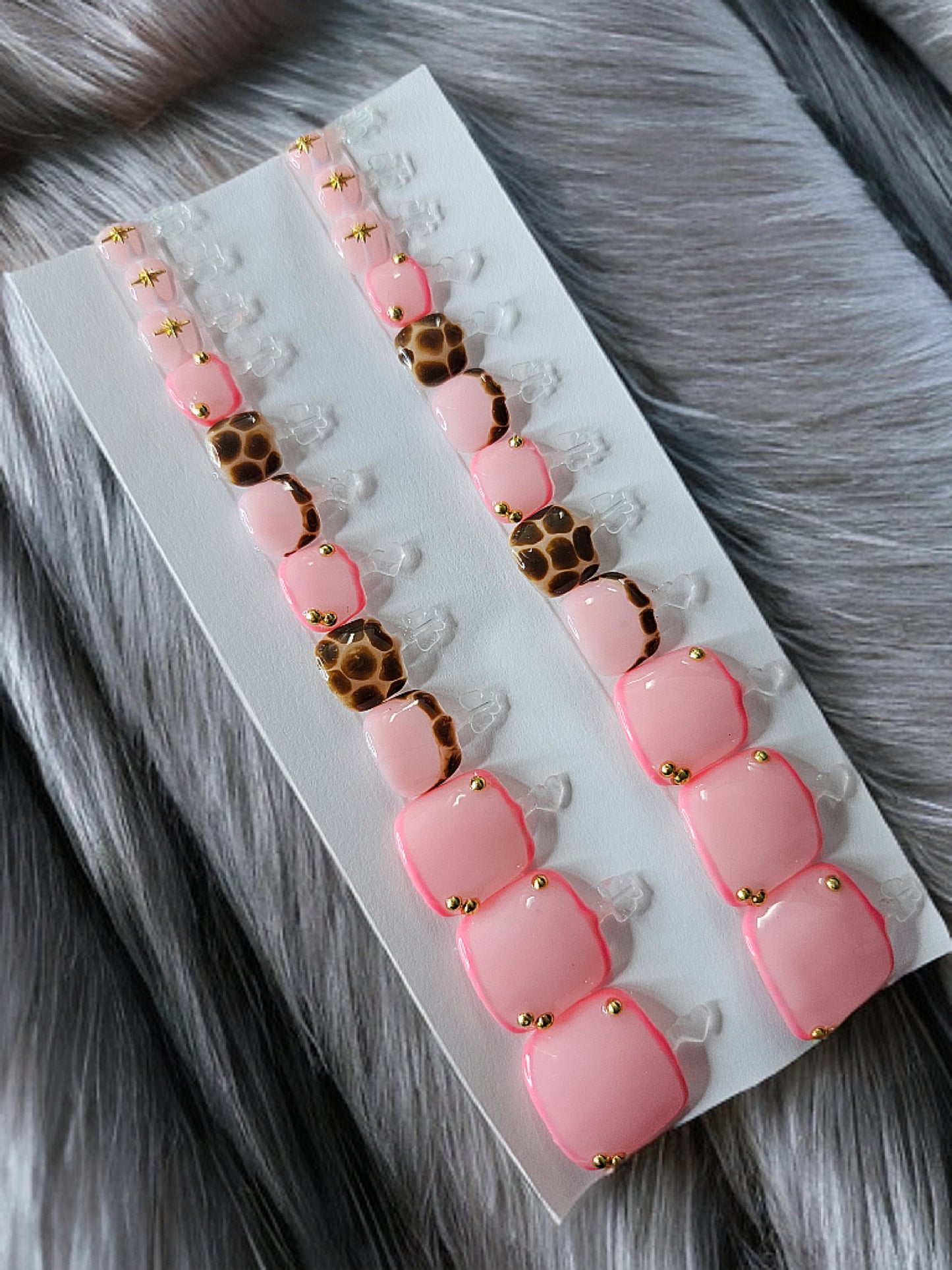 Wild at Heart Toenails