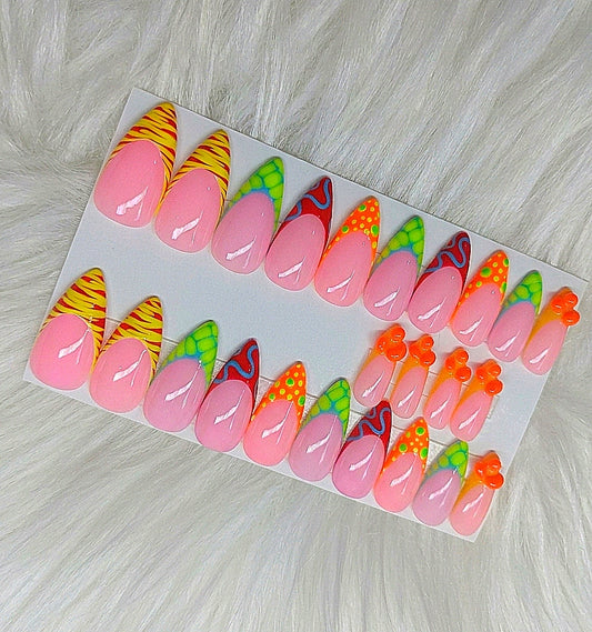Toxic Taffy Medium Stiletto