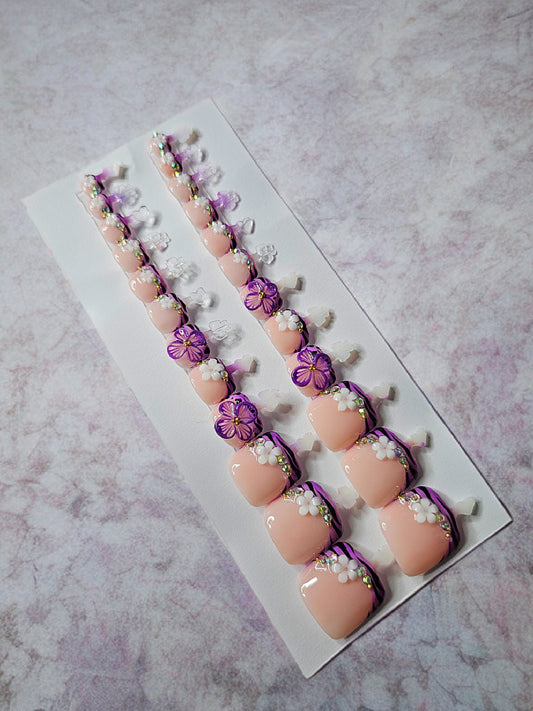 Purple Crush Toenails