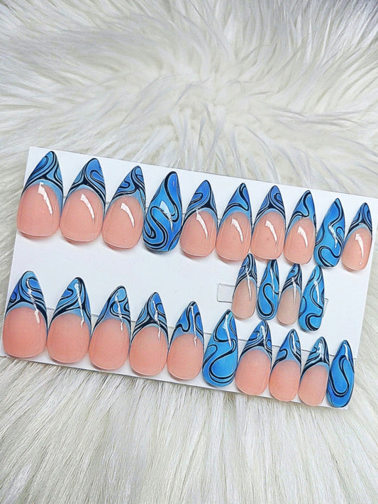 Blue Frequency Medium Stiletto