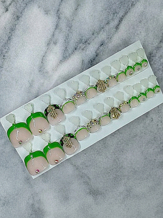 Boujee Bucks Toenails