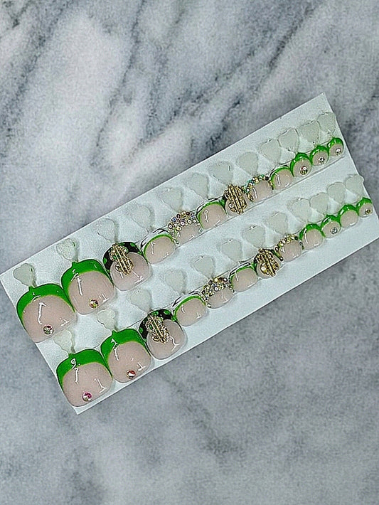 Boujee Bucks Toenails