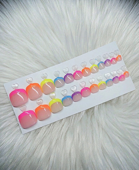 Taste the Rainbow Toenails