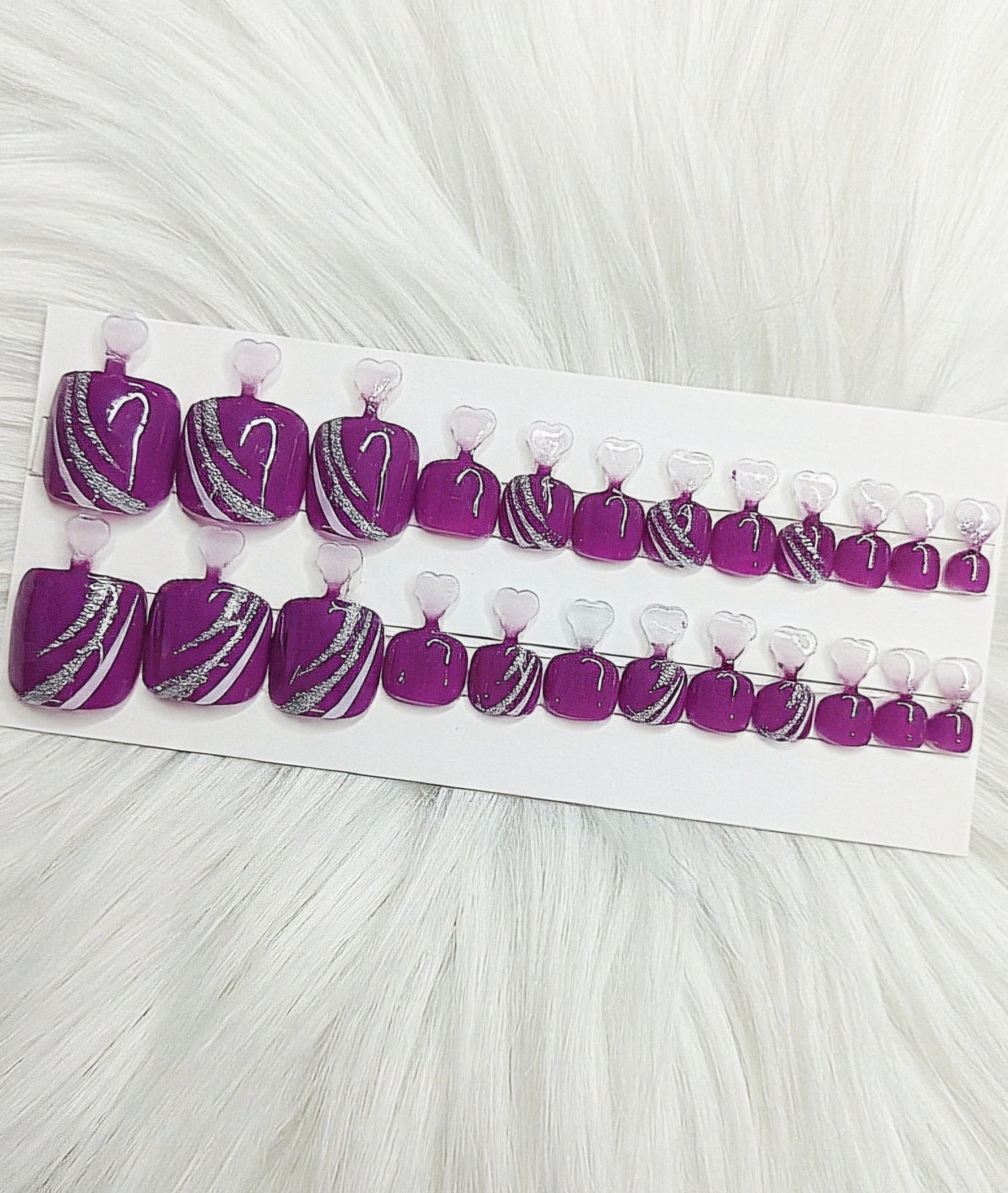 Berry Couture Toenails